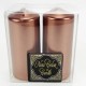 Rose Gold Renk Dekoratif Mumlar 2 Adet 7.5 Cm
