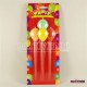 Balon Şeklinde 4 lü Renkli Uzun Mum Seti