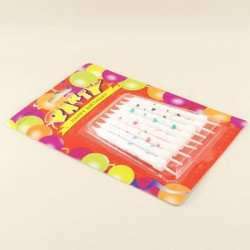 Beyaz Renk Kalpli Mum Seti 8 Adet