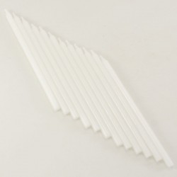 Beyaz Renk Uzun Mum Seti 12 Adet 12 Cm
