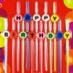 Happy Birthday İnce Çubuk Rengarenk Mum Seti