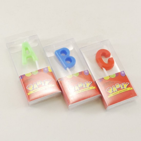 Harf Mum Kürdana Takılı Karışık Renkli 2.5 Cm