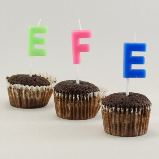 Harf Mum Kürdana Takılı Karışık Renkli 2.5 Cm