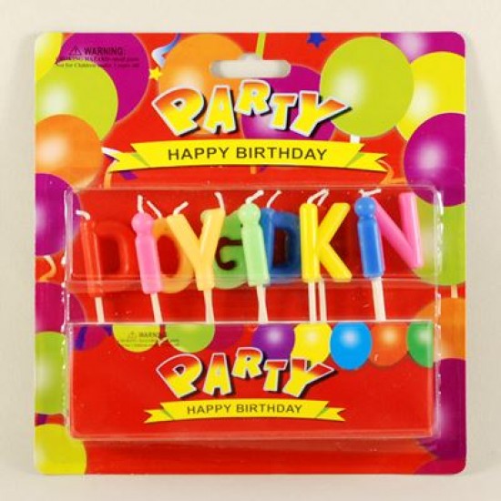 İyiki Doğdun Renkli Mum Seti