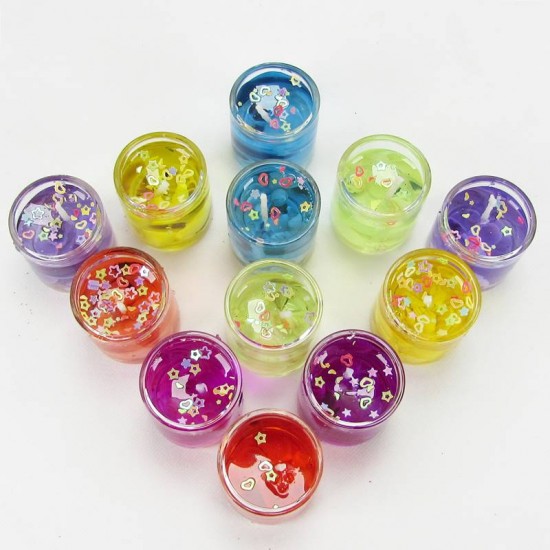 Renkli Jel Mum Seti 12 Adet Mini Boy