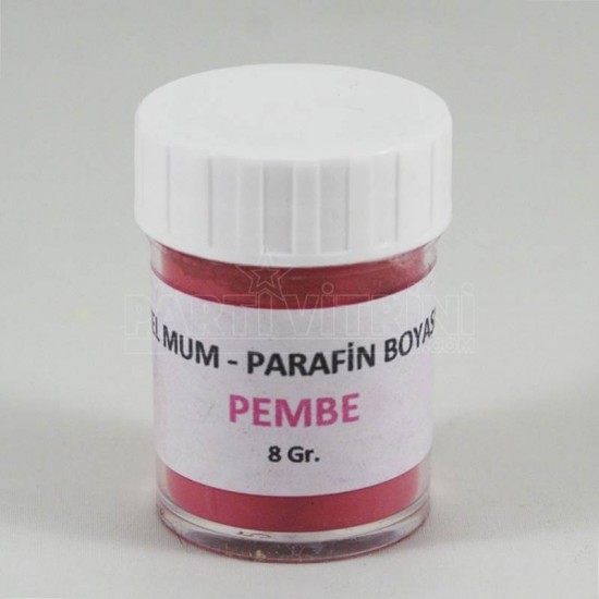 Pembe Renk Jel Mum Ve Parafin Toz Boyası 5 Gr