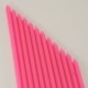 Pembe Uzun Mum Seti 12 Adet 12 Cm