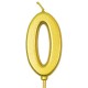 0 Sıfır Rakamlı Gold Mum7 Cm