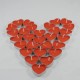 Tea Light Kalp Kırmızı Mum 10 Adet