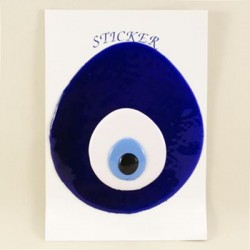 Nazar Boncuğu Silikon Sticker 6.5cm X 7.3 cm No1
