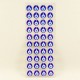 Nazar Boncuğu Sticker 40 Adet 1.3 cm X 1.4 cm
