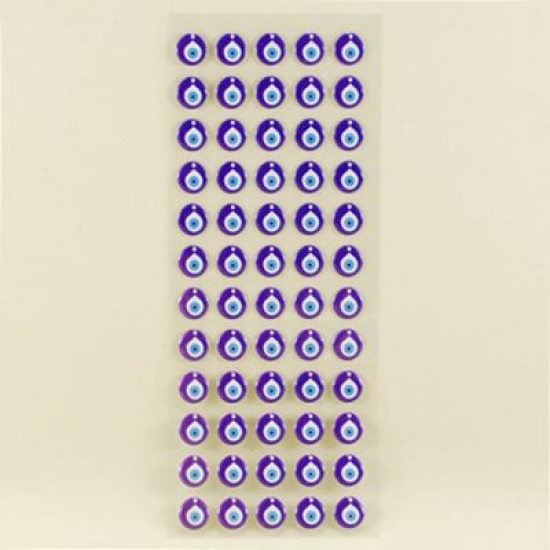 Nazar Boncuğu Sticker 59 Adet 1 cm X 1.1 cm