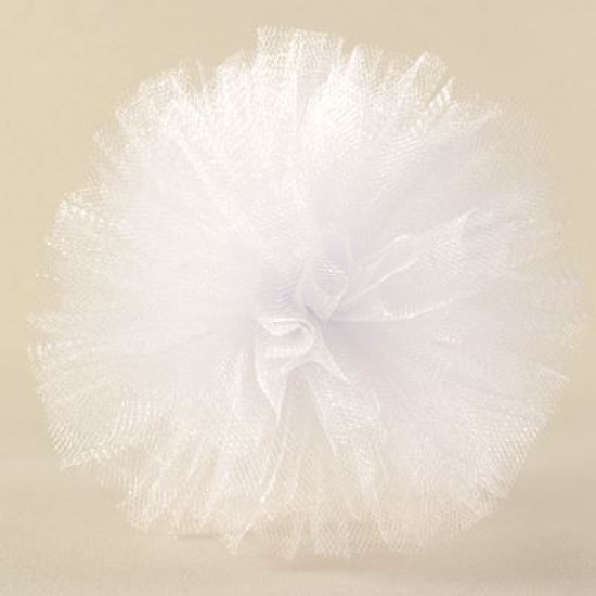 Beyaz Küçük Boy Tül Ponpon