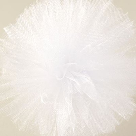 Beyaz Küçük Boy Tül Ponpon