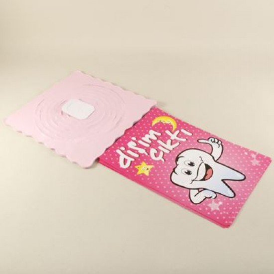 Dişim Çıktı Pembe Diş Görselli Uzar Kapı Ve Tavan Süsü