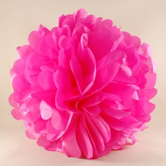 Fuşya Renkli Ponpon