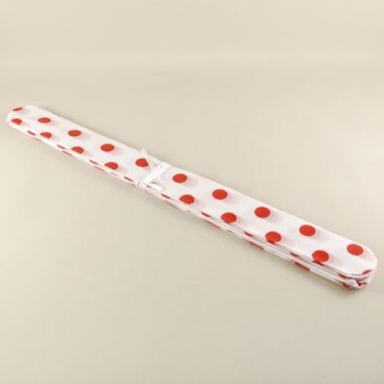 Kırmızı Beyaz Puantiyeli Ponpon