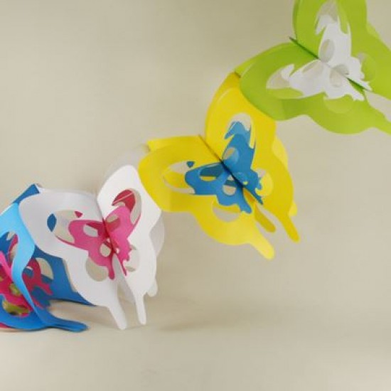 Kelebek Rengarenk Uzar Kapı Ve Tavan Süsü 4 Metre