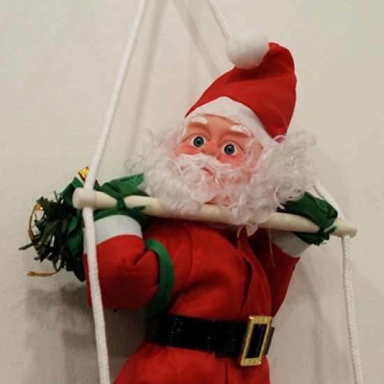 Merdiven Çıkan 3 lü Noel Baba Pencere Oyuncağı