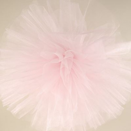 Pembe Büyük Boy Tül Ponpon