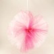 Pembe-Fuşya Büyük Boy Tül Ponpon