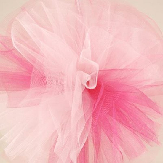 Pembe-Fuşya Büyük Boy Tül Ponpon