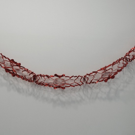 Yuvarlak Metalize Kırmızı Uzar Kapı Ve Tavan Süsü