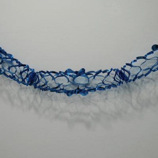 Yuvarlak Metalize Mavi Uzar Kapı Ve Tavan Süsü