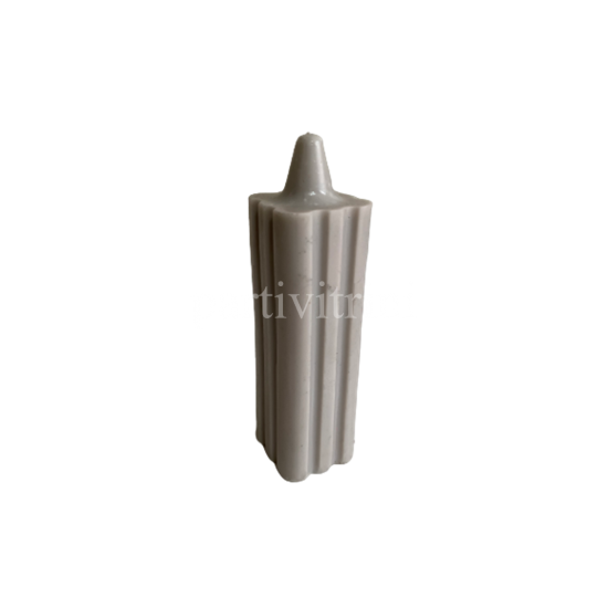 Uzun Kıvrımlı Sütun Şeklinde Silikon Kokulu Taş ve Mum Kalıbı 12,5x3,5x3,5 Cm