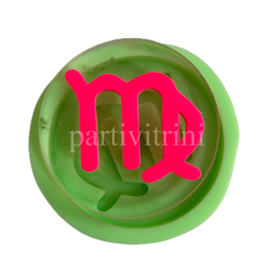 Başak Burcu Şeklinde Silikon Kokulu Taş ve Mum Kalıbı 7x7x1,5 Cm