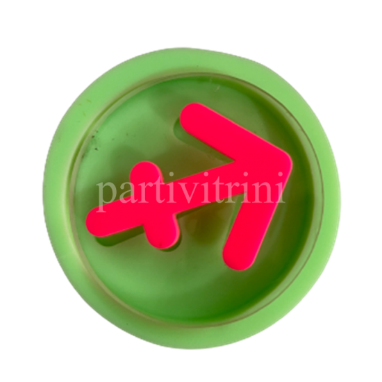 Yay Burcu Şeklinde Silikon Kokulu Taş ve Mum Kalıbı 7x7x1,5 Cm