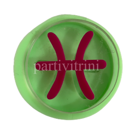 Balık Burcu Şeklinde Silikon Kokulu Taş ve Mum Kalıbı 7x7x1,5 Cm