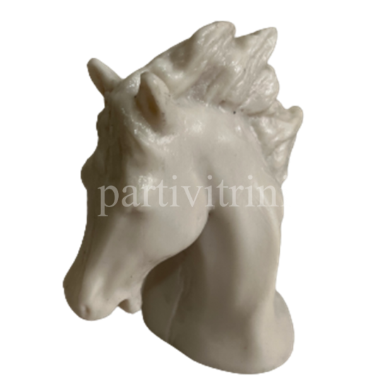 At Kafası Şeklinde Silikon Mum Kalıbı 13x10x7,5 Cm