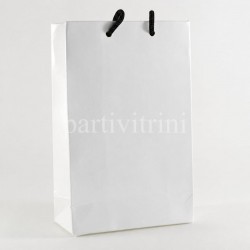 Beyaz Renk Karton Çanta 17X11X5 Cm 10 Adet