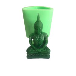 Buda Heykeli Şeklinde Silikon Kokulu Taş ve Mum Kalıbı 7x12,5x23 Cm
