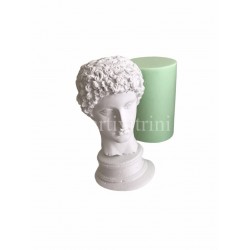 Davut Heykeli Büstü Silikon Mum Kalıbı 7x8,5x12 Cm
