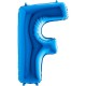 F Harf Grabo Mavi Folyo Balon 102 cm