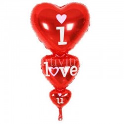 FOLYO BALON 3LÜ KALP I LOVE YOU 45X86 CM PK:1-200