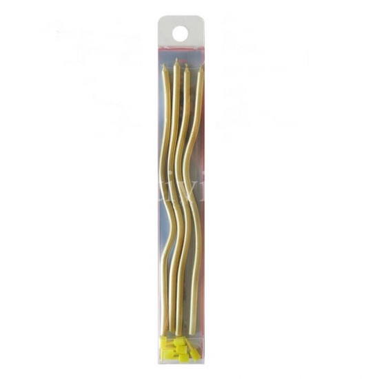 Burgu Mum Gold Renk 20 cm 4 Adet