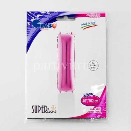 I Harf Grabo Fuşya Folyo Balon 102 cm