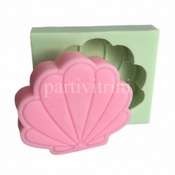 İstiridye Shell Silikon Mum Kalıbı 9x8x2 Cm