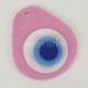 Keçe Nazar Boncuğu Pembe 5 Adet 6 cm x 6.7 cm