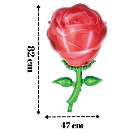 Kırmızı Gül Folyo Balon 82x47 Cm Kırmızı Gül Folyo Balon 82x47 Cm