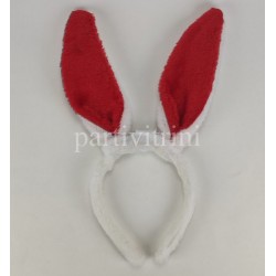 Kırmızı Tavşan Kulaklı Led Işıklı Taç