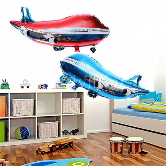 Kırmızı Uçak Folyon Balon 82 cm