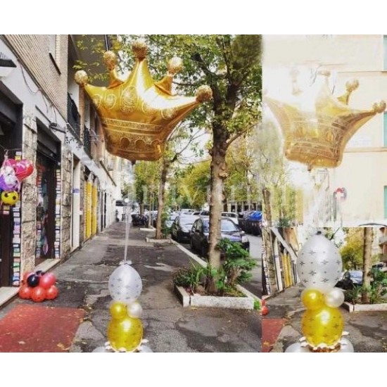 Kral Tacı Gold Renk Folyo Balon 75 Cm