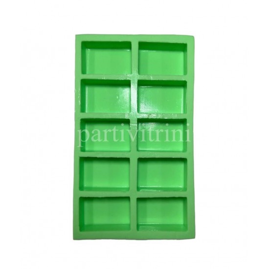 Lifli Sabun Kalıbı 10lu 8x5.5x3 Cm