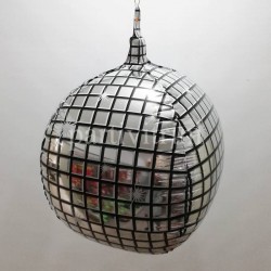 Metalik Disko Topu Folyo Balon 40 Cm