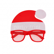 Noel Baba Şapkası Yılbaşı Parti Gözlüğü Noel Baba Şapkası Yılbaşı Parti Gözlüğü