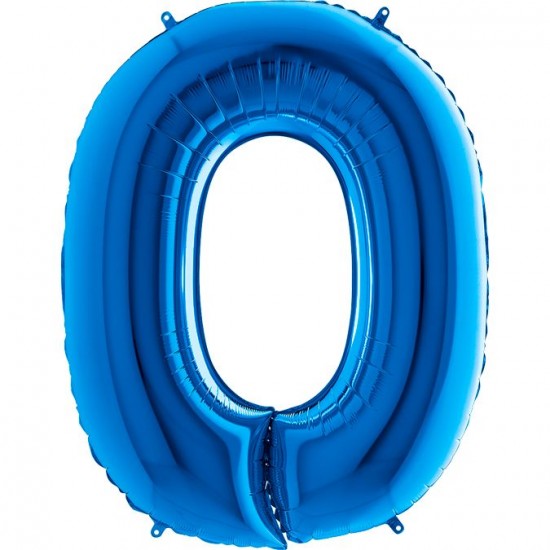 O Harf Grabo Mavi Folyo Balon 102 cm
